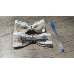 Broche para pelo de alpilliera con forma de moño