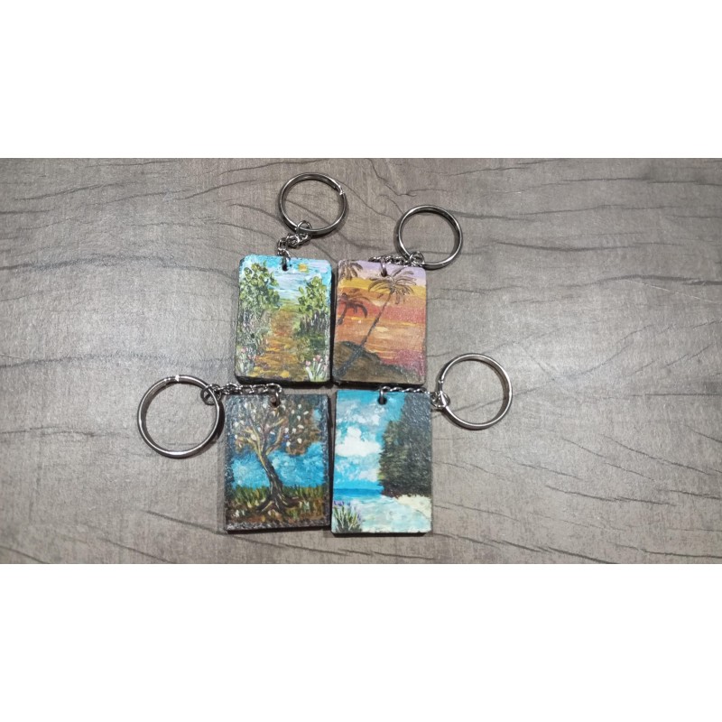 Llaveros con pinturas mini